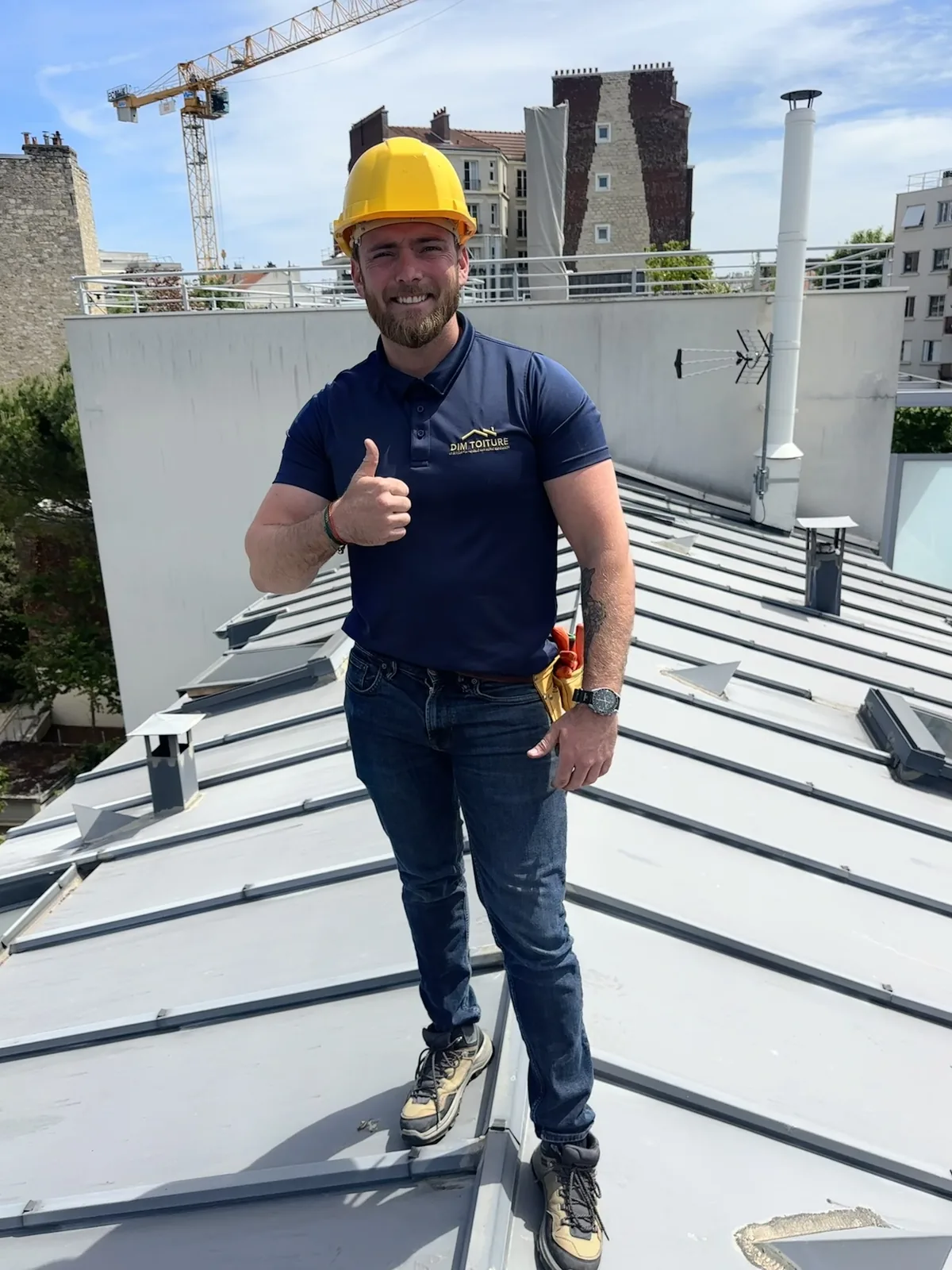 Chantier de couverture ouvert à Sceaux